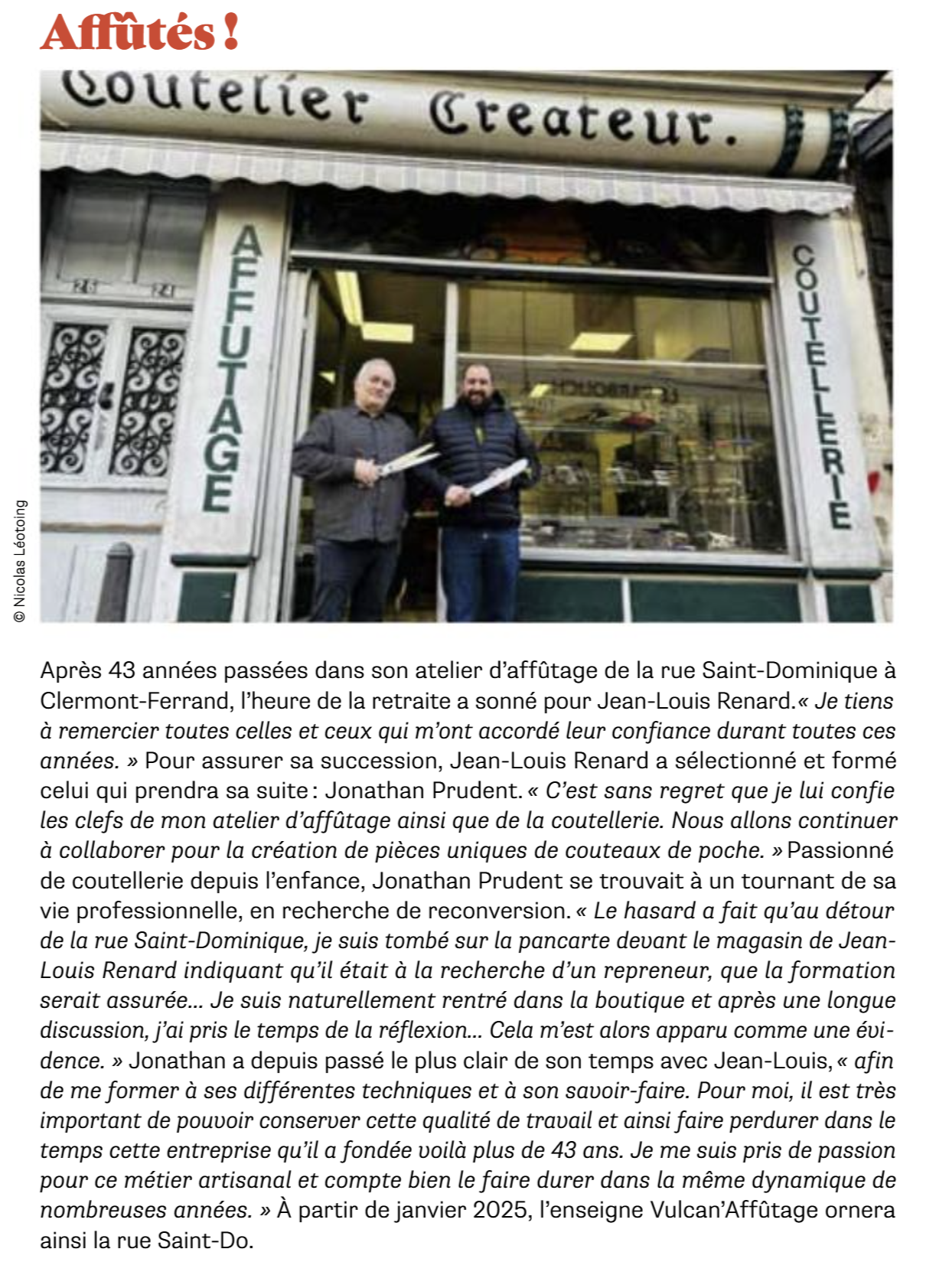 Article du Petit Gourmet sur l'atelier