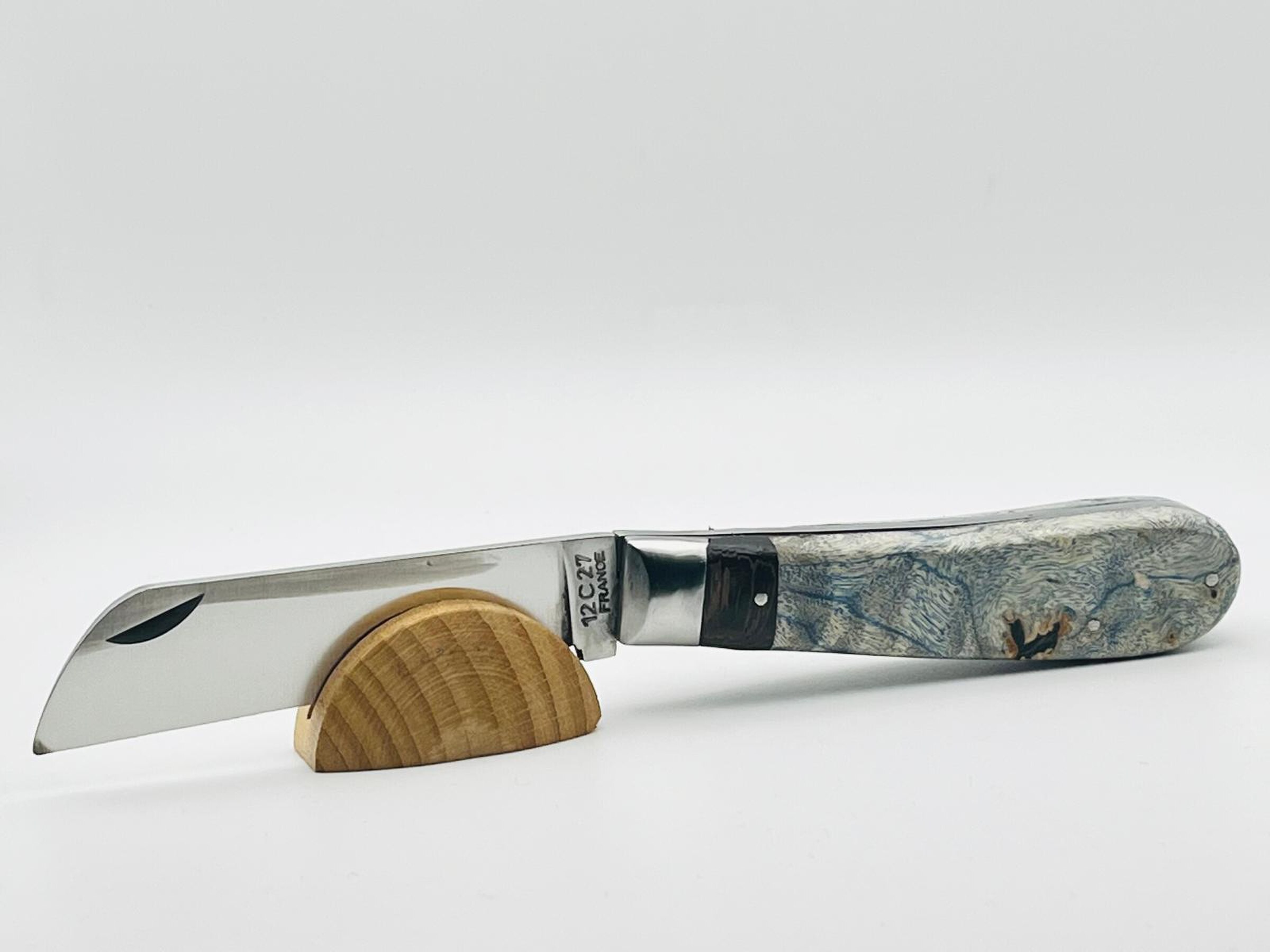 Couteau London Peuplier Stabilisé et Ziricote