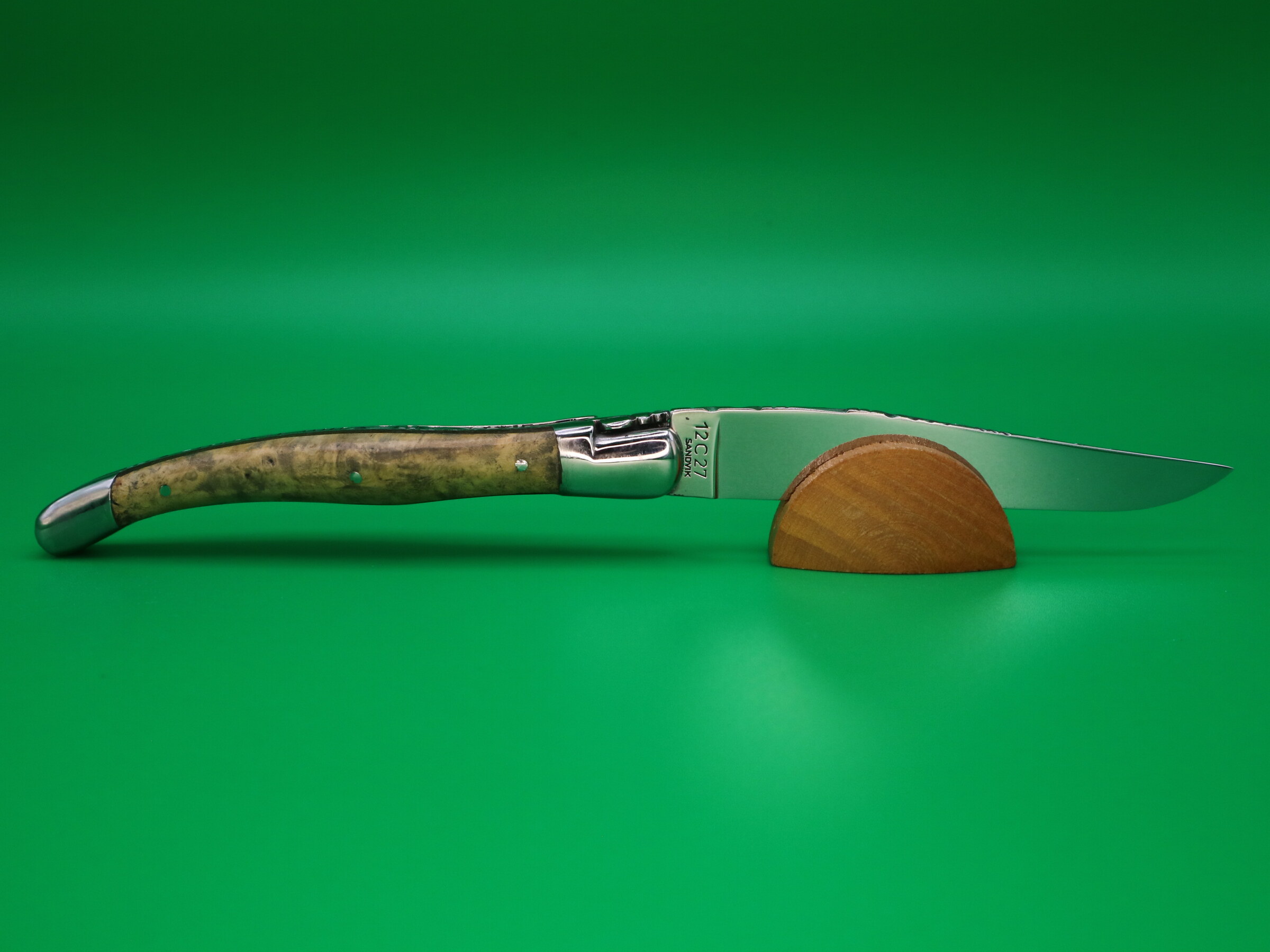 Couteau Loupe de Peuplier et Palissandre