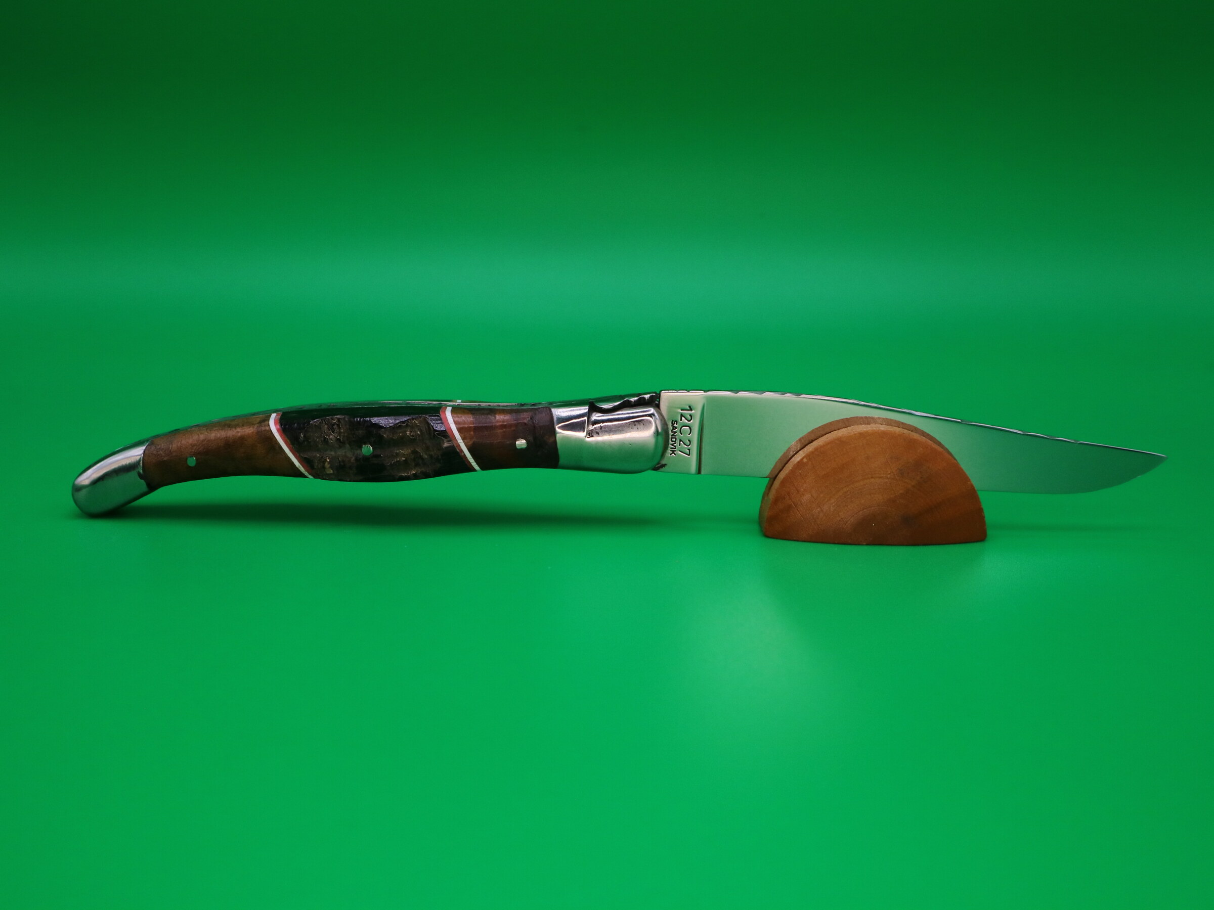 Couteau en Palissandre, Corne de Buffle et CB